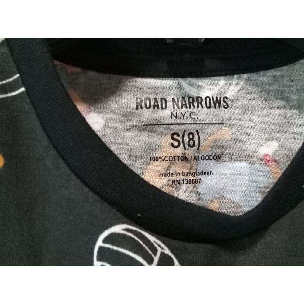 Road Narrows N.Y.C., Boys' Team HSTL Graphic T Shirt, Small Size, Black - NWT - Picture 2 of 4
